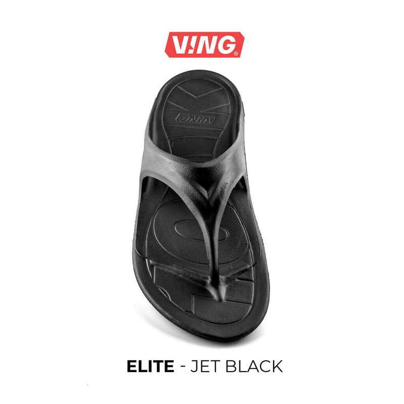 VING รุ่น  100K Elite 1.5 รองเท้าแตะวิ่งมาราธอน - สีดำ Jet Black (ไม่รวมสายรัด)