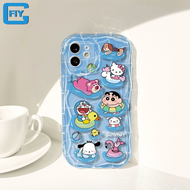 เคสโทรศัพท์ลายเครยอนชานเคสสำหรับ VIVO T1 S1 S1 V9โปร V15 V27E โปร V15 V20โปรโปร V23E V23 V25 V25E V29 V27 V27โปรปกป้องกล้อง3D ป้องกันขอบคลื่นกรอบโทรศัพท์อ่อนใส