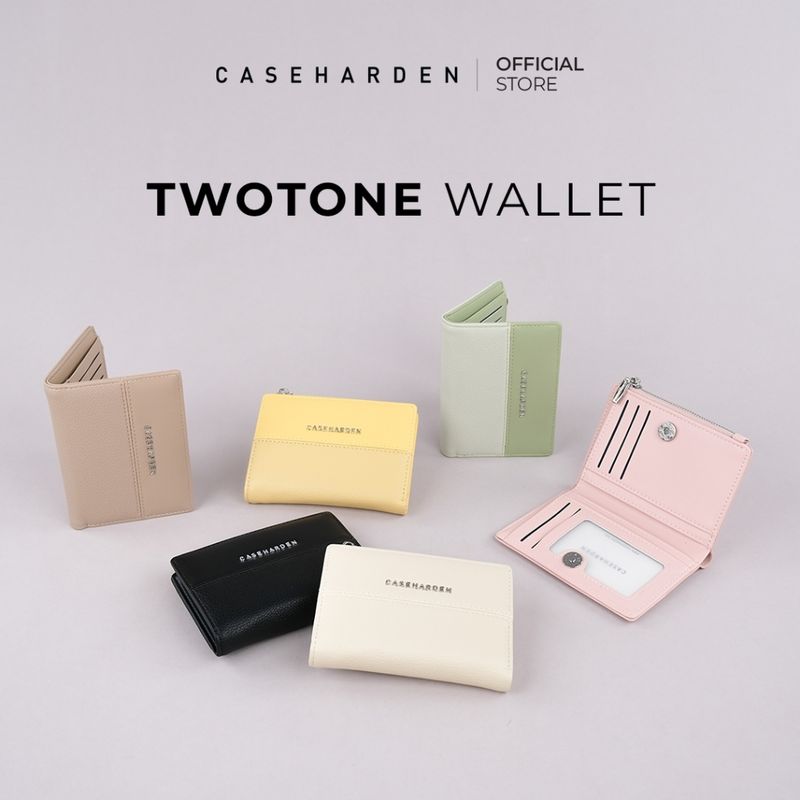 (ใช้โค้ด:JLWEEK1ลด73.-)[Twotone] Caseharden Twotone Wallet กระเป๋าสตางต์ใบสั้น