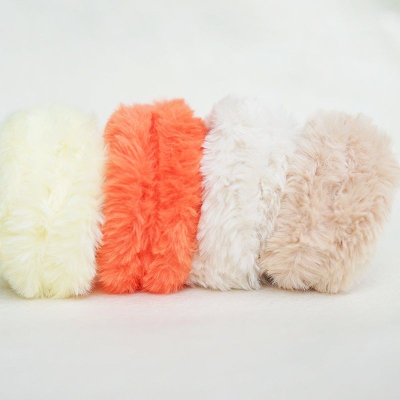 1M Plush Rabbit Fur Twist Stick ริบบิ้นขนสัตว์สีสันสดใสพร้อมติด DIY ตุ๊กตา Plush Twist Stick อุปกรณ์เย็บผ้าตกแต่งบ้าน