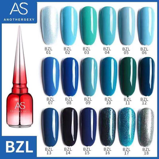 สีเจล As 15ml. ฝาแหลม โทน BZL 01-18เบอร์