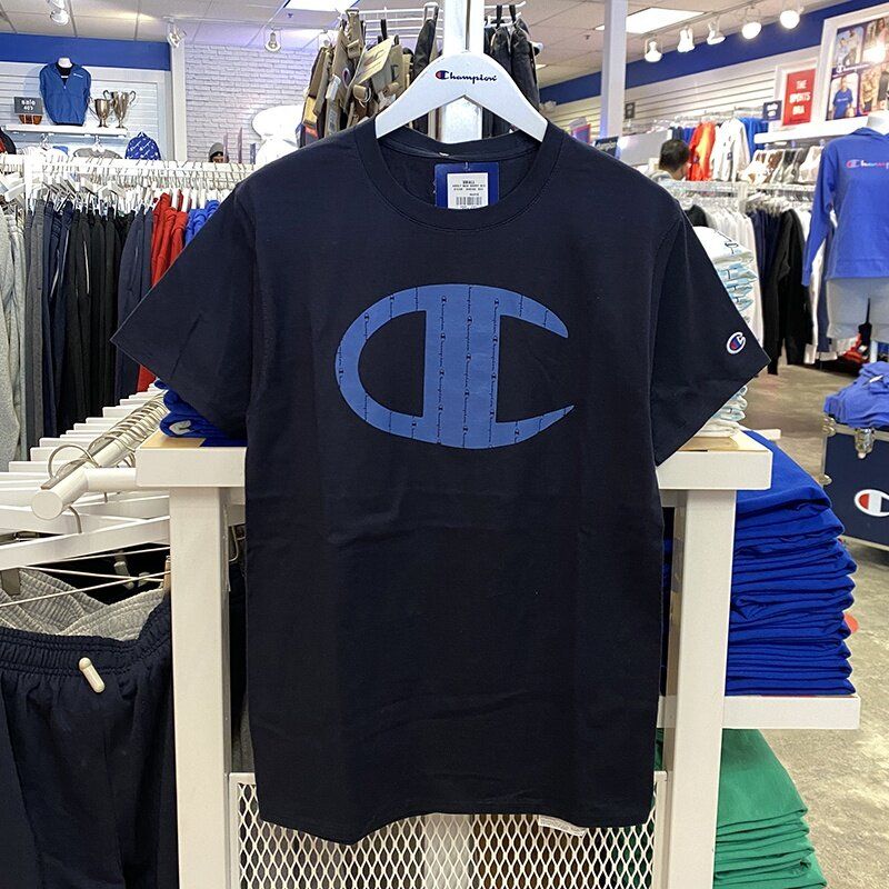 【Hot】 Champion เสื้อยืดลําลอง แขนสั้น คอกลม แฟชั่นใหม่ สําหรับผู้ชาย