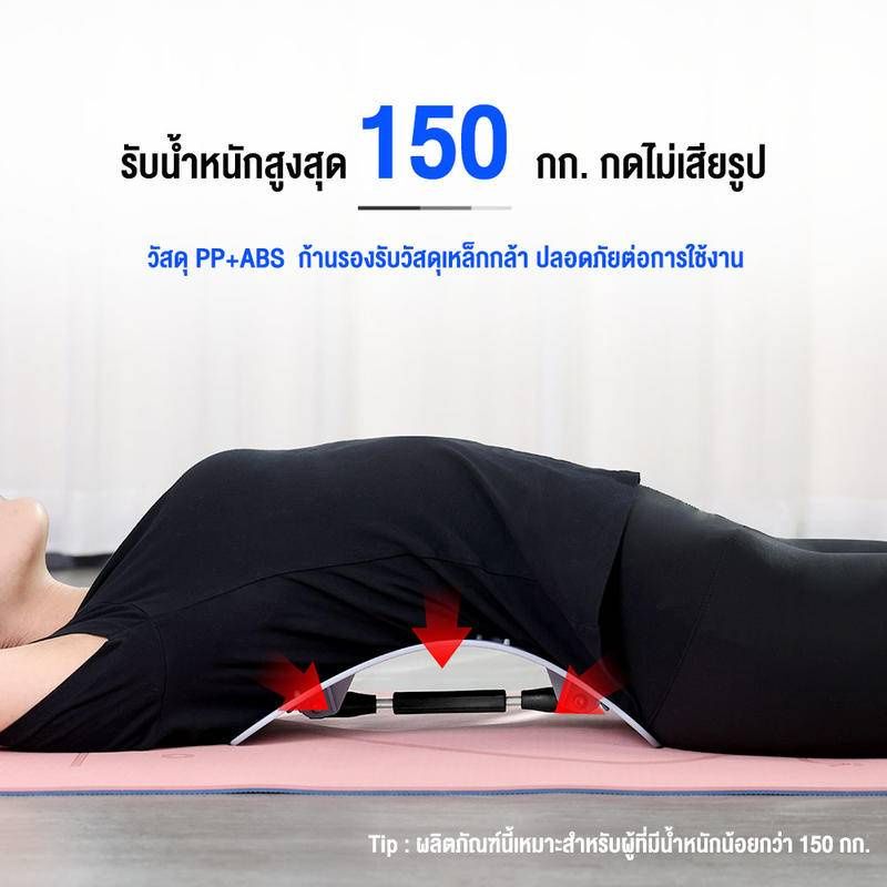 OneTwoFit แผ่นดัดหลัง แก้ปวดหลัง ยืดกล้ามเนื้อ ดัดหลังค่อม หลังงอ ปรับสรีระร่างกาย ที่ดัดหลัง พยุงหลัง รับน้ำหนักสูงสุด 150 กก