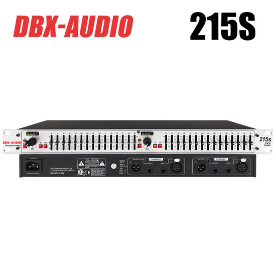 DBX-AUDIO  EQ215 /215S/231/231S/215SUB/231SUB มีช่องกรองสูงสองช่อง ซึ่งสามารถกำจัดเสียงรบกวนระดับต่ำได้อย่างมีประสิทธิภาพ คู่15วรรค Stage เครื่องแต่งกาย Audio Conference Professional Balancer อุปกรณ์