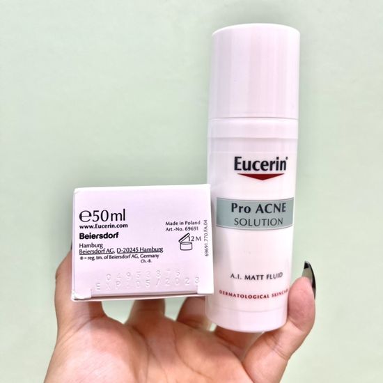 Eucerin Pro Acne A.I. Matt Fluid 50ML ครีมลดสิวอุกตันและรอยสิว EXP.4/4/2025