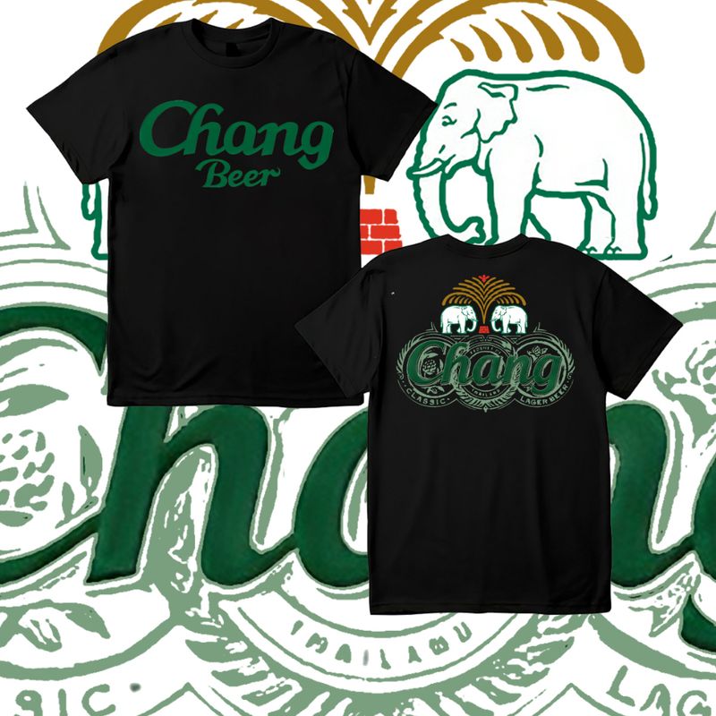 HUMXI002 ใหม่ (พร้อมส่ง)เสื้อCHANG BEER ผ้าCotton 100% เสื้อยืด เบียร์ ช้าง ใส่ได้ ทั้ง ชาย หญิง ผ้าบาง ใส่สบาย ไม่หด ไม่ย้