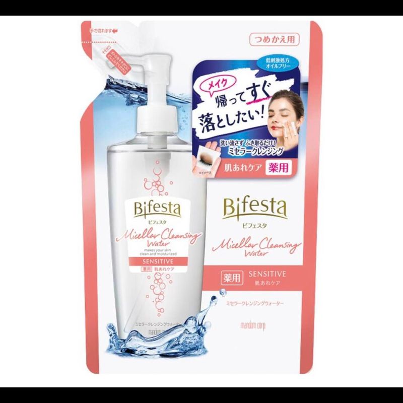 [ถุงเติม] บีเฟสต้า ไมเซล่า คลีนซิ่ง วอเตอร์ Bifesta Micellar Cleaning Water Exp. 2027