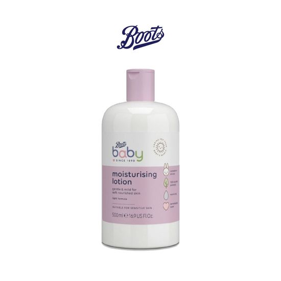 Boots Moisturising Lotion บู๊ทส์ เบบี้ มอยส์เจอร์ไรซิ่ง โลชั่น 500 มล.