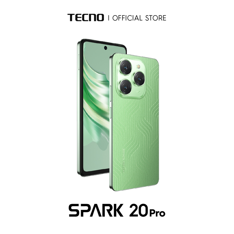 Tecno Spark 20 Pro (256+16GB และ 256+21GB) แบตเตอร์รี่ 5000 mAh 33w รับประกัน 13 เดือน