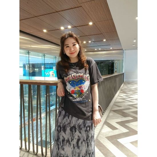 เสื้อยืด DeWe ลายสวยสไตล์เกาหลี งานผ้ายืดนุ่ม ใส่สบายค่ะ