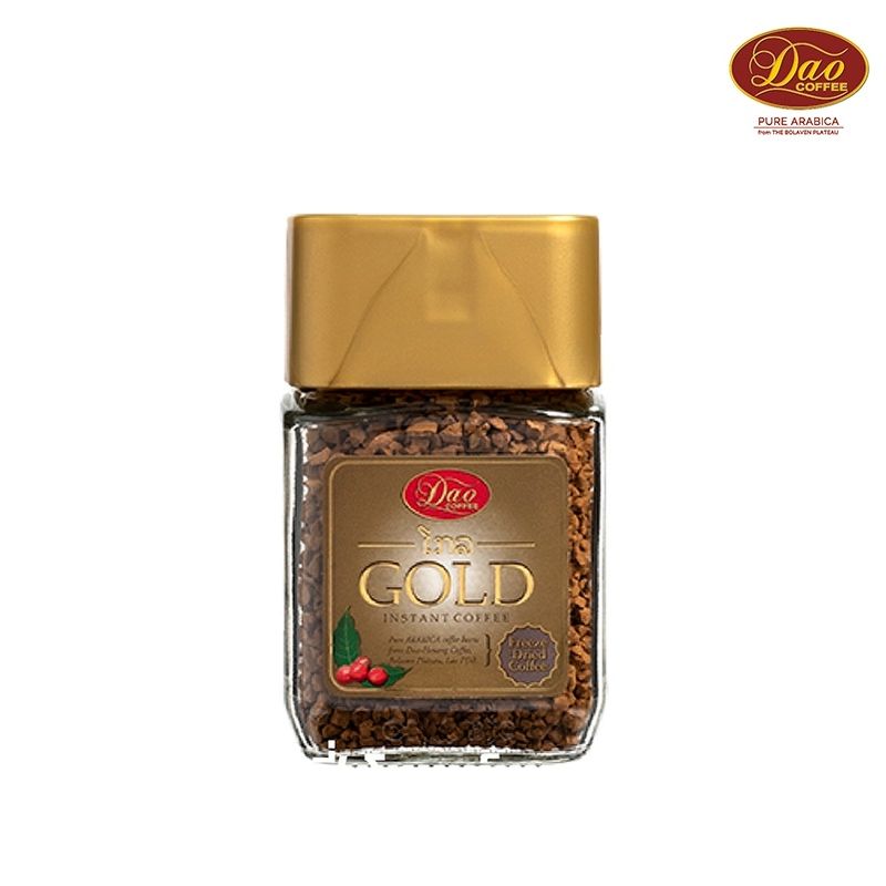 Dao Coffee Gold กาแฟ ดาวคอฟฟี่ โกลด์ อาราบิก้า 100% คั่วระดับอ่อน ขนาด 30 g. และ100 g.