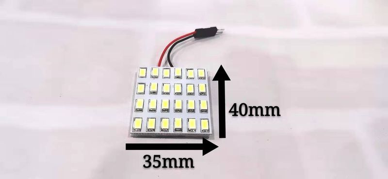 ไฟเพดานรถยนต์ ไฟกลางเก๋ง ไฟส่องสัมภาระ LED 12,24,36,48,60,90Light จำนวน 1แผง แท้ 100 % สีขาว สีไอบลู