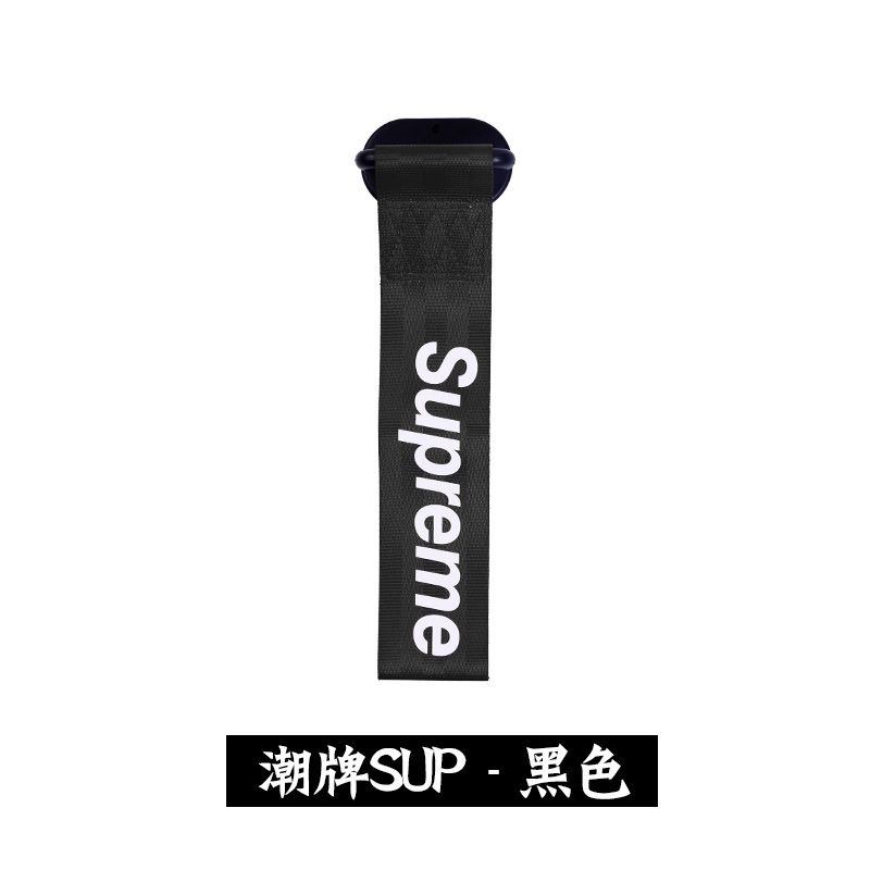 สายเชือกพ่วงรถยนต์ ลายSupreme สีแดง/ดำ สำหรับติดรถยนต์