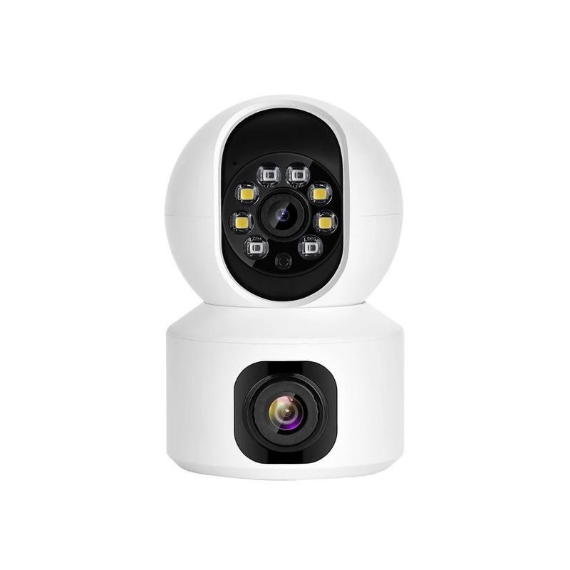 ซื้อ 1 แถม 1 Samsung เลนส์คู่ CCTV Camera V380 Pro หน้าจอคู่ 8MP HD 1080P IP Camera Two Direction เสียงสองทาง night vision เบบี้มอนิเตอร์ WIFI connect to phone การเล่นวิดีโอ Video Surveillance