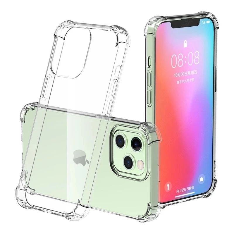 เคสโทรศัพท์แบบใสโปร่งใสสำหรับ IPhone 15 Pro Max 15 Plus 14 13 12 11 Pro Max 13 Mini X XS Max XR 8 7 6S Plus SE 2020 SE2023 เคสโทรศัพท์กันตก