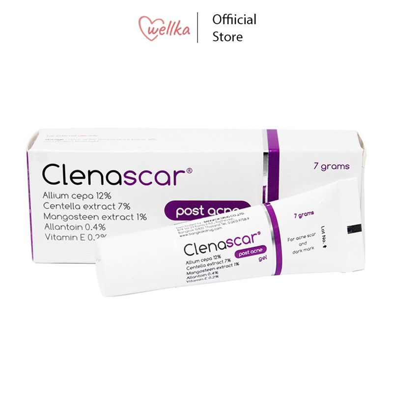 Clenascar คลีนาสการ์ Post Acne Gel 7g เจลใสดูแลรอยแผลจากสิว รอยแดง รอยดำ จางไวจริง