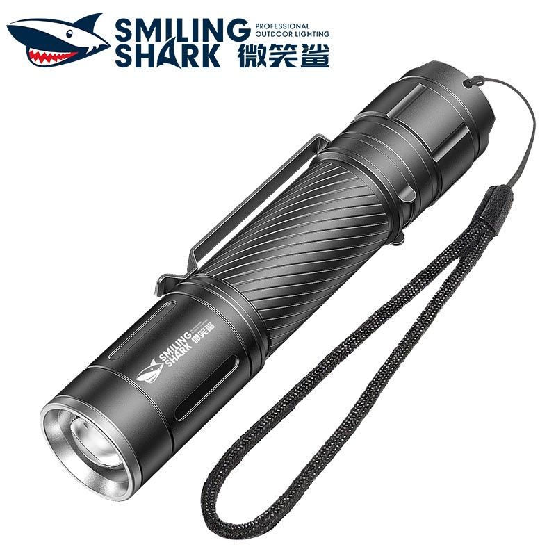 SmilingShark SD7115 ไฟฉาย LED XPE Type-C สว่างมาก ซูมได้ 3 โหมด กันน้ํา สําหรับตั้งแคมป์ ครัวเรือน