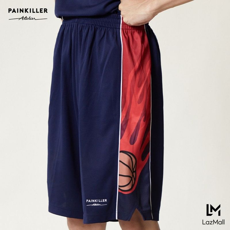 (PAINKILLER)  PK x GS BASKETBALL SHORTS / กางเกงบาสเกตบอล ชุดกีฬา กางเกงผู้ชาย กางเกงขาสั้นชาย เสื้อผ้าผู้ชาย เพนคิลเลอร์ / Sportwear menswear PAINKILLER / SHORTS / SALE / Grand Sport