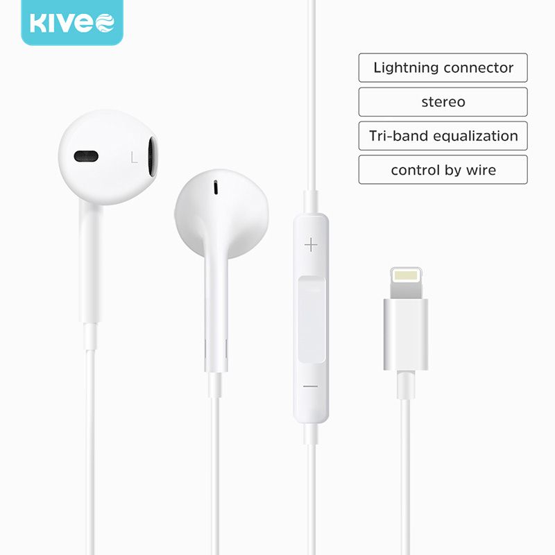 หูฟัง iPhone ของแท้ KIVEE รับประกัน 1 ปี🔥 หูฟัง iPhone ของแท้ หูฟังไอโฟน หูฟังไอโฟนแท้ Lightning Bluetooth Connector พร้อมไมค์ for iPhone 14/14 pro/13/13 pro/12/11/XS/X/8/8Plus/7