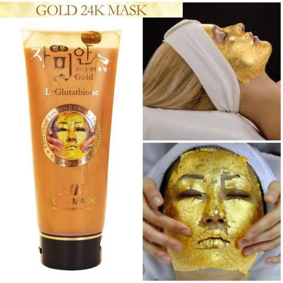 24K Gold Mask L-Glutathione ครีมมาส์กหน้าทองคำ มาส์ก