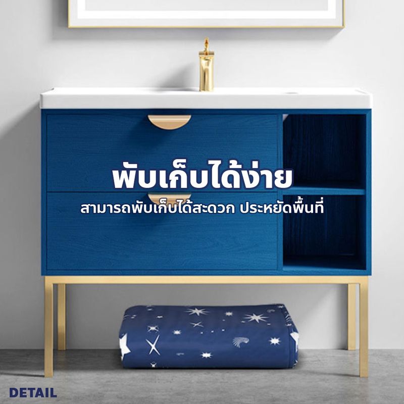 อ่างแช่น้ำ ขนาด 70x65 cm. สำหรับผู้ใหญ่และเด็ก หนาพิเศษ 3 ชั้น อ่างอาบน้ำ พับได้ Soaking Tub