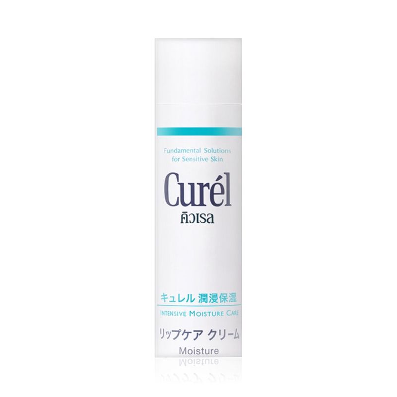 Curel Intensive Moisture Care Moisture Lip Care Cream 4.2g คิวเรล ผลิตภัณฑ์บำรุงริมฝีปาก สำหรับผิวบอบบางแพ้ง่าย.