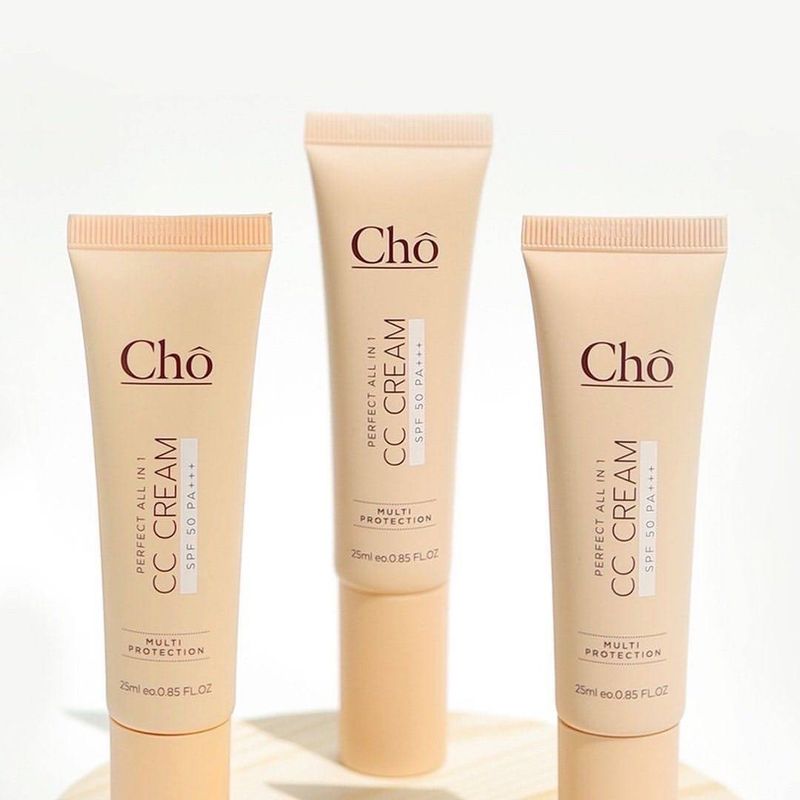 (ลดอีก 100 สั่งผ่านไลฟ์) Cho รองพื้น Cho Blur & Cover Foundation หรือ CC Cream Perfect All In 1 SPF50 Pa++