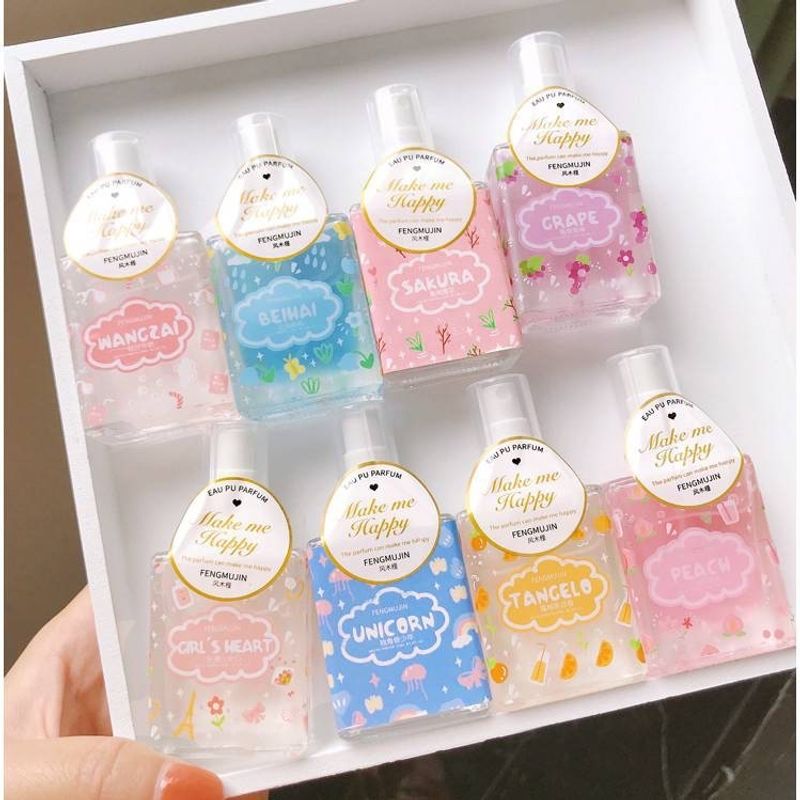 น้ำหอมกลิ่นพีช นม ผลไม้20ml วัยใส Make me happyมี 6 กลิ่น -0201