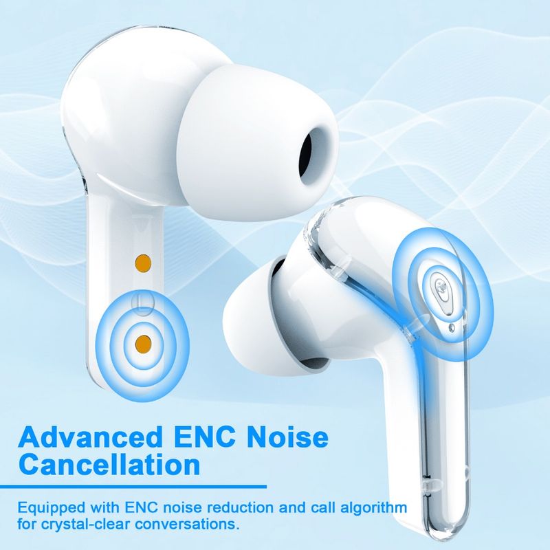 Gojodoq V5.3 earphone หูฟังบลูทูธ สเตอริโอ Touch Control  HiFi พร้อมเคสชาร์จ หน้าจอ LED