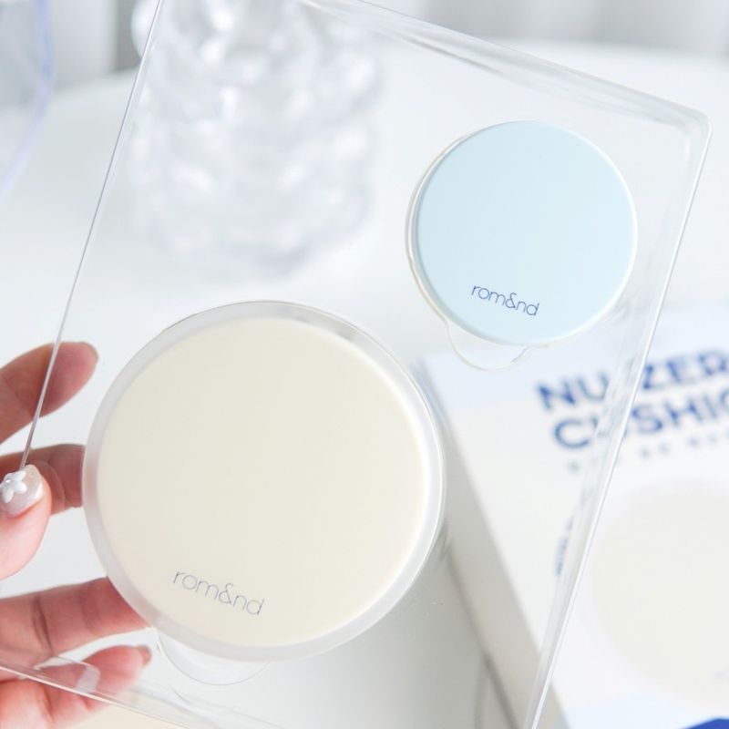 ของแท้:พร้อมส่ง Rom&nd Nu Zero Cushion SPF24 PA++ ตลับจริง+ขนาดมินิ