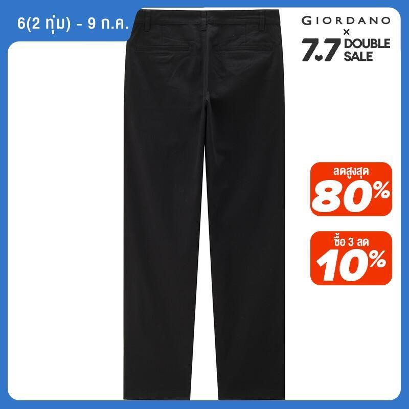 Giordano กางเกงลำลอง ทรง Narrow ขากระบอกเล็ก เข้ารูป มีความยืดหยุ่นได้ดี Free Shipping 01110583