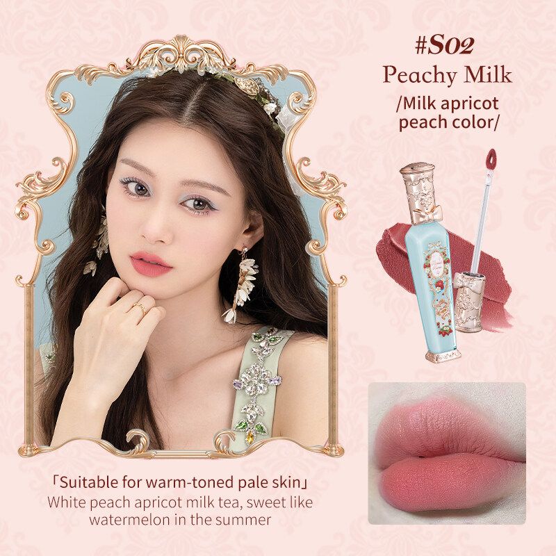 FlowerKnows Strawberry Rococo Series Cloud Lip Cream Lipsticks ลิปจิ้มจุ่ม ลิปเนื้อแมท เครื่องสำองผญ 3.5มล.