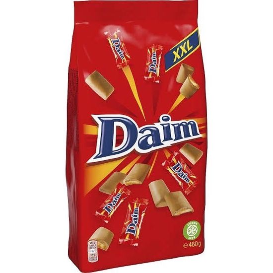 Daim XXL ช็อกโกแลตไส้คาราเมล  460 กรัม(g.)BBE:07/2024