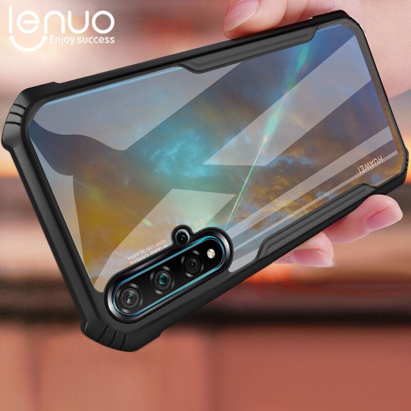 Lenuo เคสสำหรับ Huawei Nova 5T Honor 20 Y9S Y9 2019 P30 Lite P30 Pro เคสมือถือกันกระแทกโปร่งใสกรอบโทรศัพท์เคส