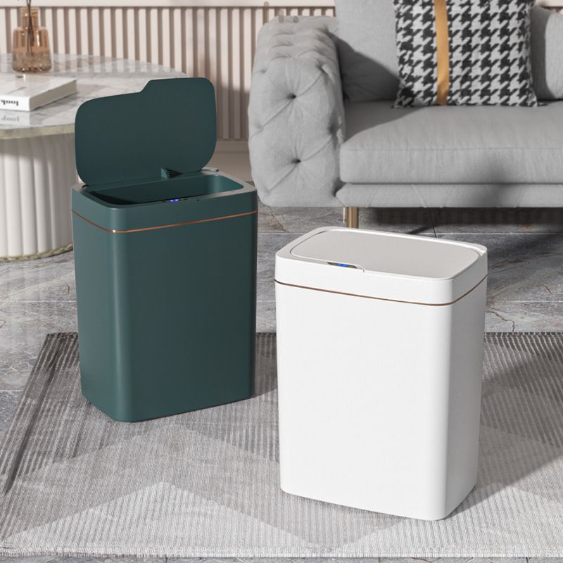 15L/18L Smart Sensor Trash Can ห้องน้ำสมาร์ทเซ็นเซอร์ถังขยะสามารถถังขยะสำหรับห้องครัวห้องน้ำกันน้ำแคบตะเข็บถังขยะอัตโนมัติตะกร้าขยะ