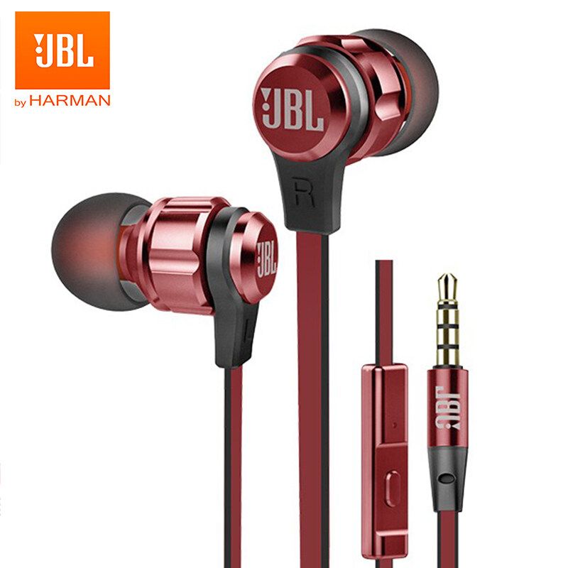 ต้นฉบับJBL T180A 3.5มิลลิเมตรสายแจ็คหูฟังชนิดใส่ในหูสเตอริโอHarmanหูฟังเล่นเกมเสียงเบสบริสุทธิ์กีฬาชุดหูฟังสนับสนุนสำหรับIos iPhoneและAndroidหัวเว่ย/Xiaomi/Oppo/Vivo/Samsung