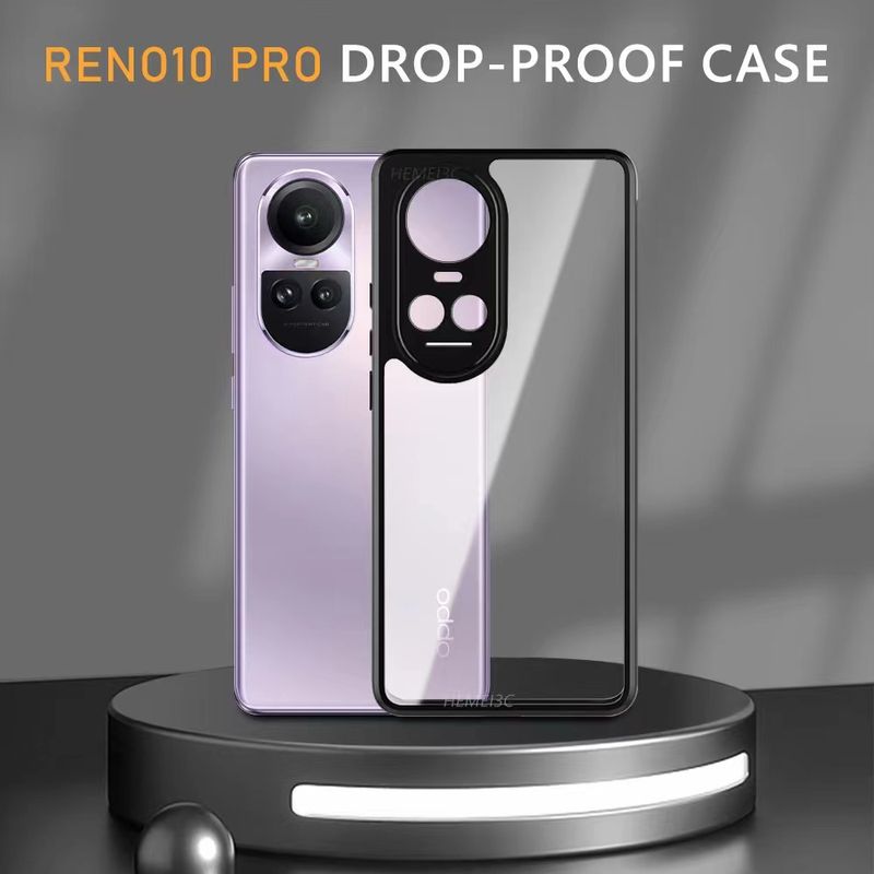 ส่งจากไทย case OPPO Reno11F Reno11 Reno11Pro Reno10 5G/Reno10Pro 5G/Reno10Pro Plus 5G ตรงรุ่น เคสกันกระแทก ขอบสีหลังใส ขอบนิ่มหลังแข็ง เคสPC+TPU