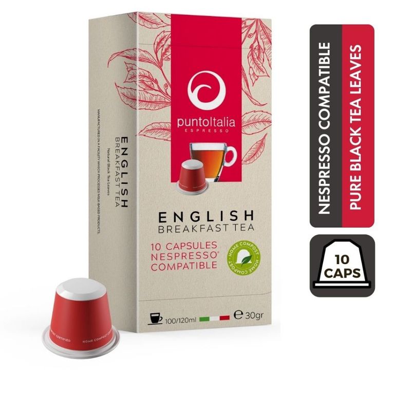 Punto Italia Espresso ชาแคปซูล ENGLISH BREAKFAST TEA สำหรับเครื่อง Nespresso® (10 แคปซูล)