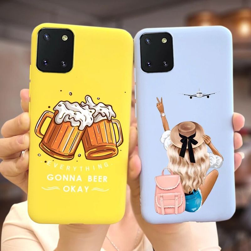 เคส Samsung Galaxy Note10 Lite SM-N770F เคสโทรศัพท์ครอบ TPU นุ่มทาสีลูกกวาดที่เป็นที่นิยมขนาด6.7นิ้วสำหรับซัมซุงโน้ตกระเป๋าขนาด10นิ้ว