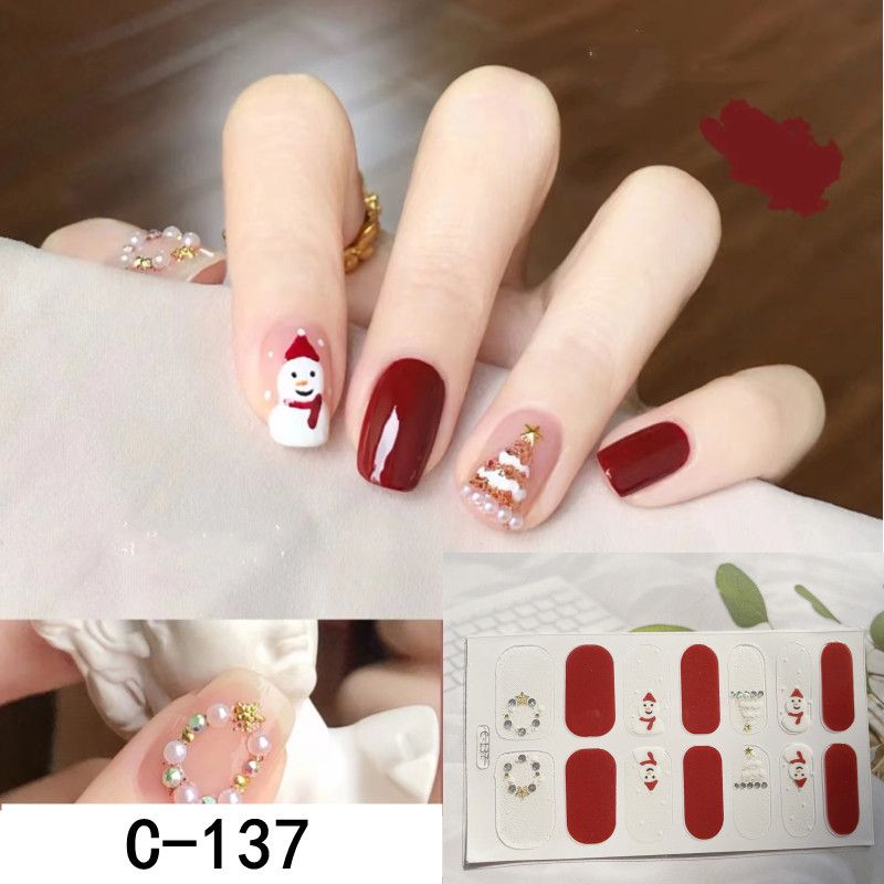 Sukeme Nail Art Decals Fairy Whitening Nail Stickers Sticky Manicure Removable Nail Stickers