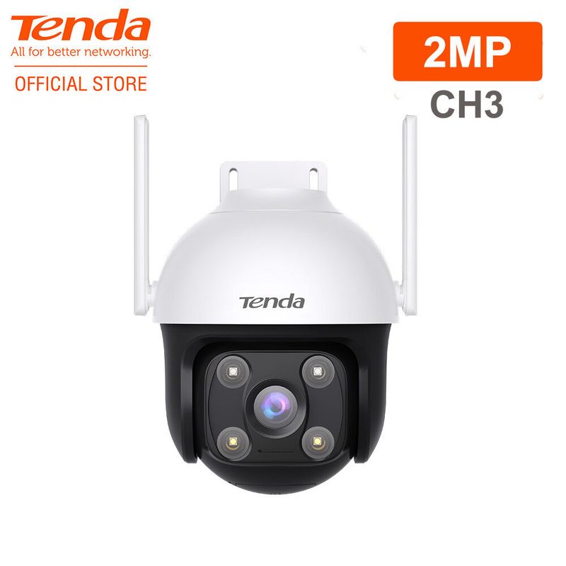 Tenda CH3 CH7 กล้องวงจรปิด Outdoor Security Wi-Fi Pan/Tilt Camera 1080P / 4MP กล้องวงจรปิดไร้สาย Smart Full-Color Night Vision