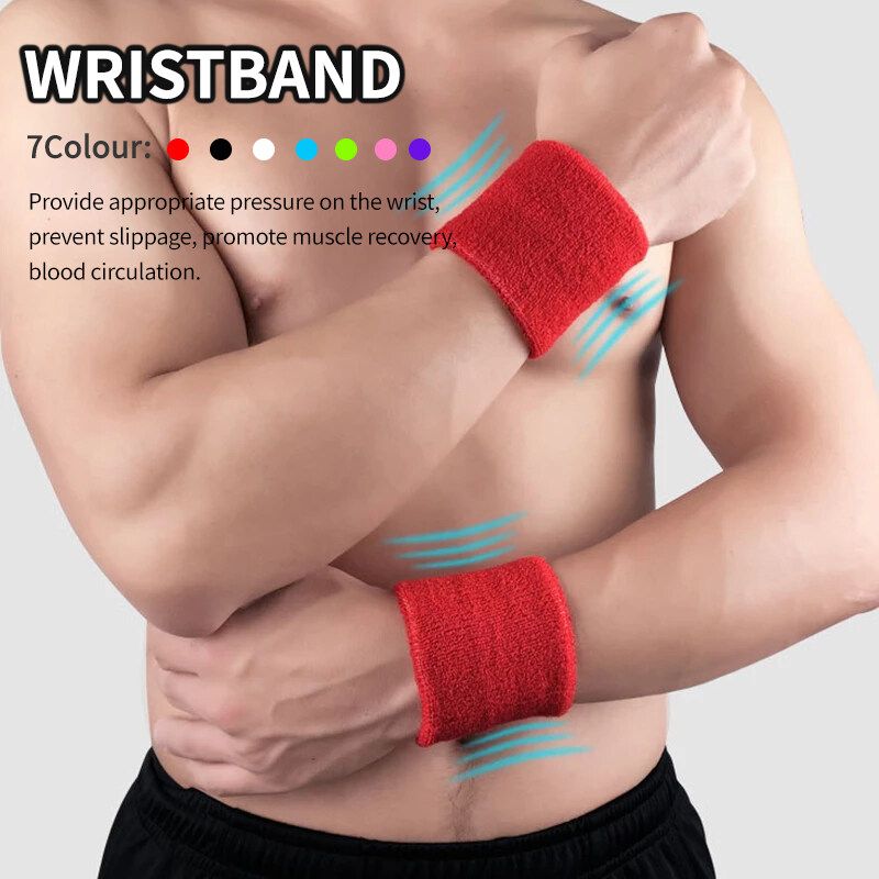 Sports Wristband ปลอกข้อมือ สายรัดข้อมือ ผ้ารัดข้อมือ ปลอกรัดข้อมือ ผ้าพันข้อมือซับเหงื่อ สายรัดข้อมือ ซับเหงื่อได้ดี ราคาต่อ 1 ชิ้น SP47