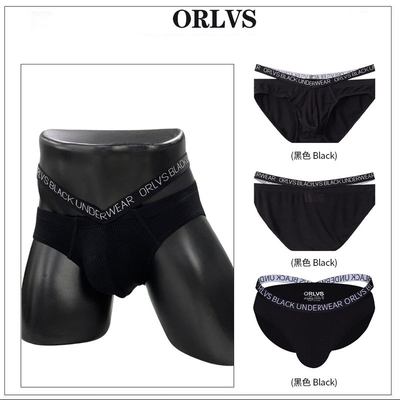 CMENIN ORLVS (1 Pieces) ผ้าฝ้ายสบายชุดชั้นในเซ็กซี่ผู้ชาย Jockstrap กางเกงใน U กระเป๋ากางเกงในชายกางเกงชั้นในชาย Mens Innerwear OR6251