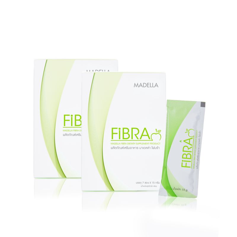 [2 กล่อง]Madella Fibra  มาเดลล่า ไฟบร้า 15g