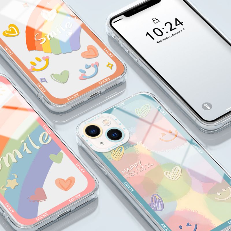 Hontinga เคสสำหรับ OPPO Reno8 Z Reno7 Z Reno8Z Reno7Z Reno 7Z 8Z 5G เคสใสใสลายการ์ตูนกราฟฟิตี้สีรุ้งซิลิโคนนิ่มคลุมทั้งหมดยางเคสโทรศัพท์เคสนิ่ม