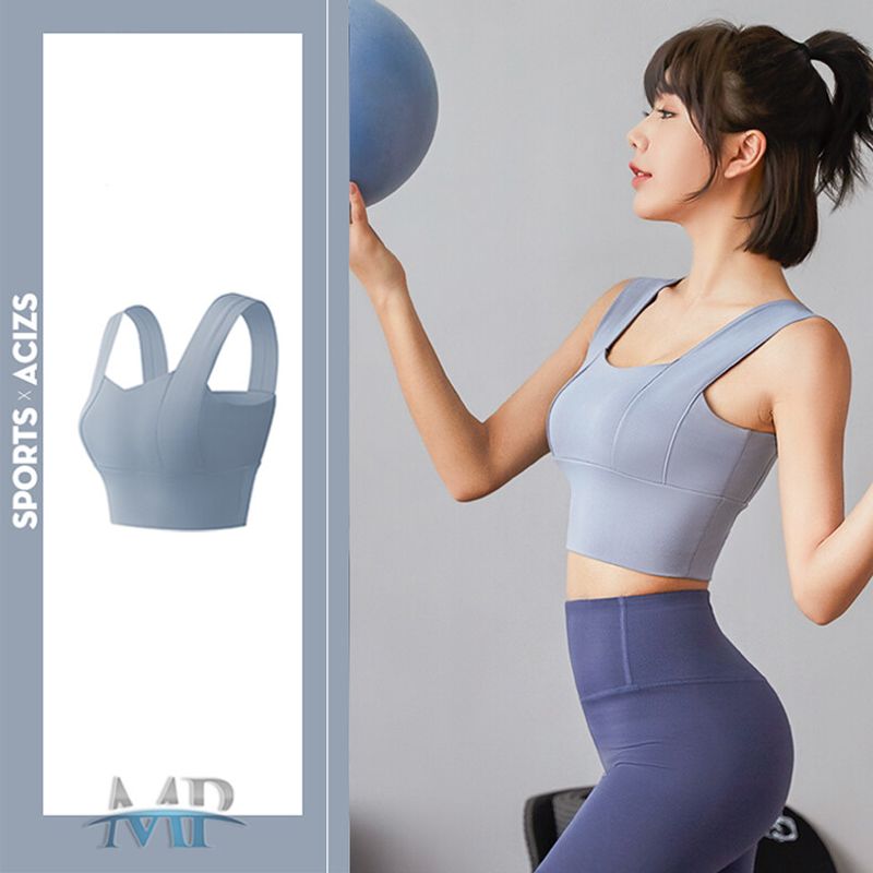 MP Sport Bra ยกทรงสำหรับสตรี เสื้อบราโยคะ เสื้อบรา สปอร์ตบราสำหรับผู้หญิง เสื้อออกกำลังกาย มีฟองน้ำ เสื้อบราสายใหญ่ [กรุงเทพ พร้อมส่ง]