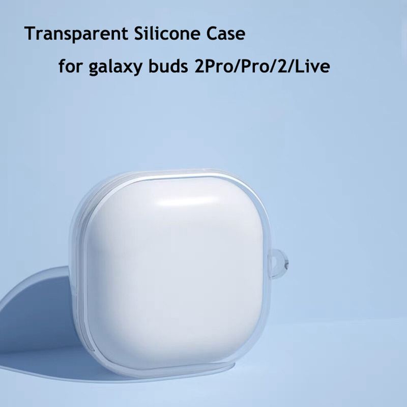 Transparent Case for Samsung Galaxy Buds 2 Pro Live Case Clear Soft Silicone Cover for Samsung Buzz Live 2Pro Buds2 Buds FE Case Funda