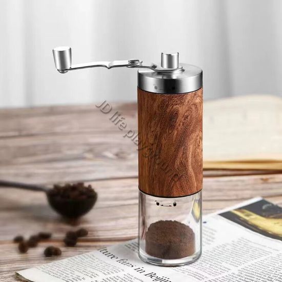 เครื่องบดกาแฟมือหมุน เครื่องบดกาแฟพกพา เครื่องบดกาแฟวินเทจ-ย้อนยุค Stainless steel hand Simpler สำหรับเมล็ดบดกาแฟส เครื่องบดเมล็ดกาแฟ เครื่องบดกาแฟ แบบมือหมุน Coffee Grinder ที่บดเมล็ดกาแฟ เครื่องป่นเซรามิก ที่บดกาแฟแบบมือหมุน ล้างทำความสะอาดง่าย