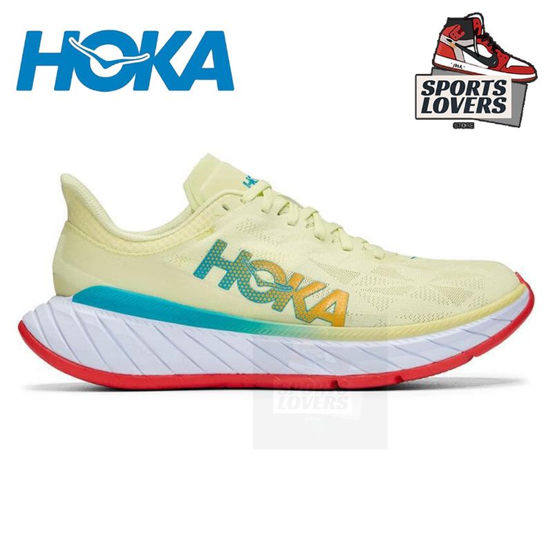 รองเท้าวิ่ง HOKA ONE ONE Carbon X2 ของแท้ 100% Original รองเท้าผ้าใบผญ รองเท้า hoka official store รองเท้าผ้าใบ Sports Lovers