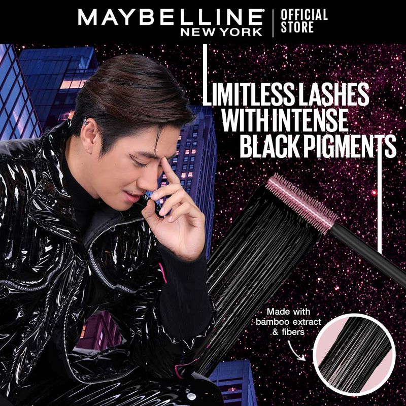 Maybelline:LASH SENSATIONAL SKY HIGH COSMIC BLACK MASCARA,ดำสนิท,ไม่ระบุ